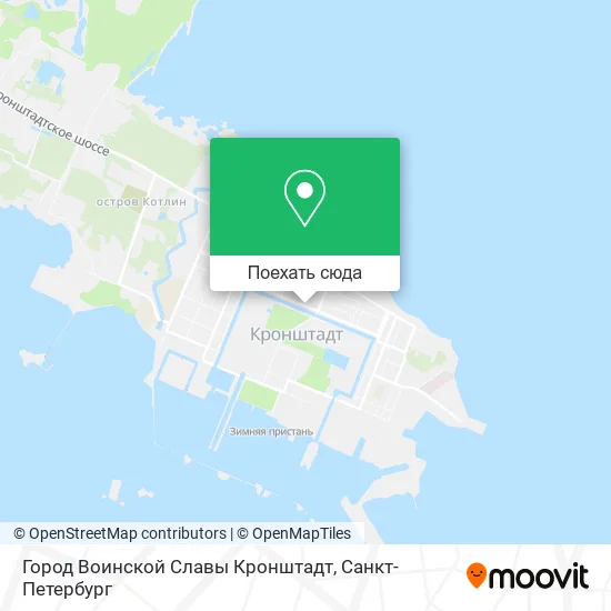 Карта Город Воинской Славы Кронштадт