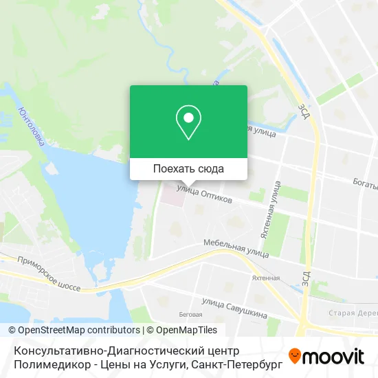Карта Консультативно-Диагностический центр Полимедикор - Цены на Услуги
