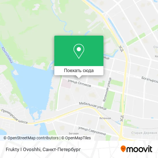 Карта Frukty I Ovoshhi