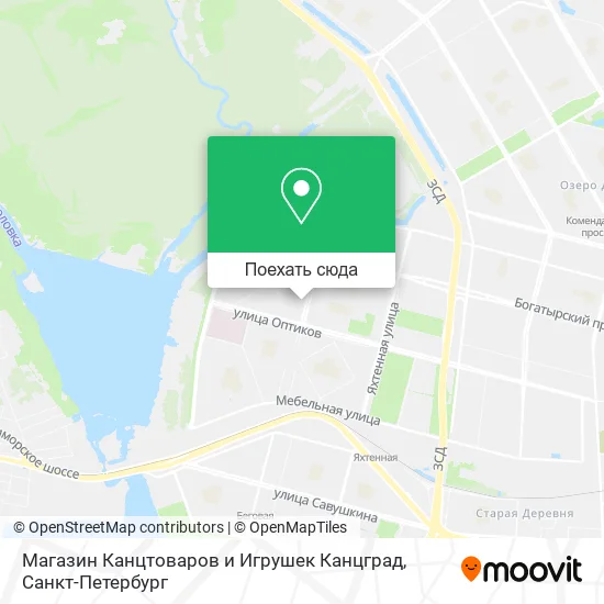 Карта Магазин Канцтоваров и Игрушек Канцград