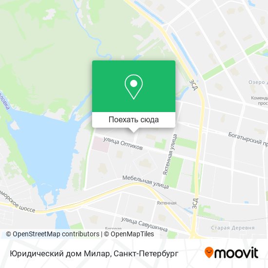 Карта Юридический дом Милар