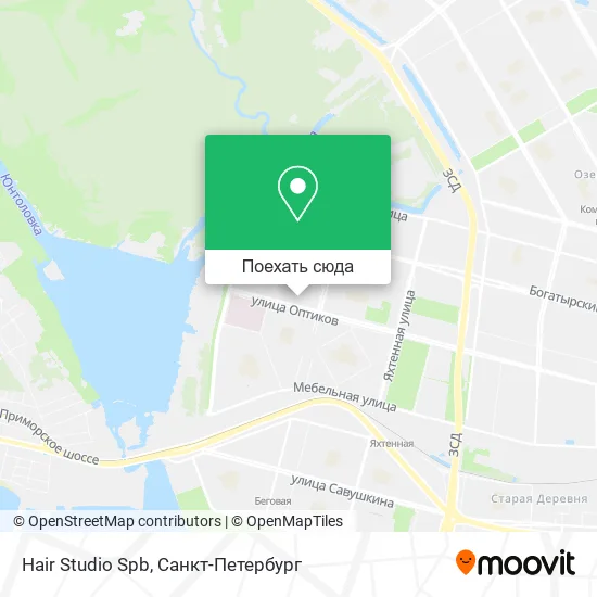 Карта Hair Studio Spb
