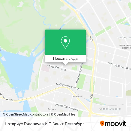 Карта Нотариус Головачев И.Г