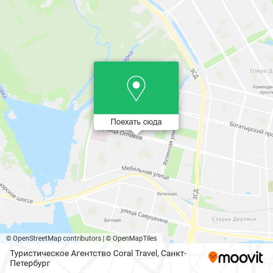 Карта Туристическое Агентство Coral Travel