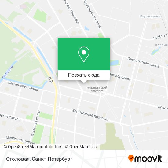 Карта Столовая