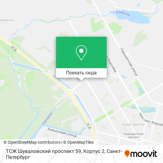 Карта ТСЖ Шуваловский проспект 59, Корпус 2
