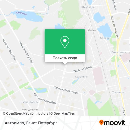 Карта Автоимпо