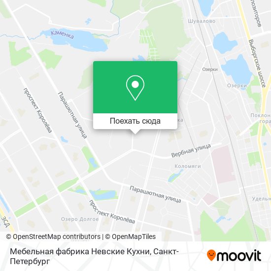 Карта Мебельная фабрика Невские Кухни
