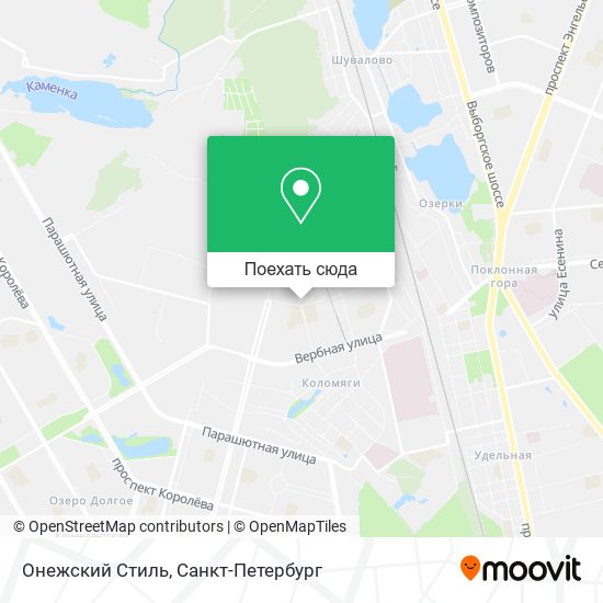Карта Онежский Стиль