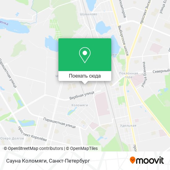 Карта Сауна Коломяги