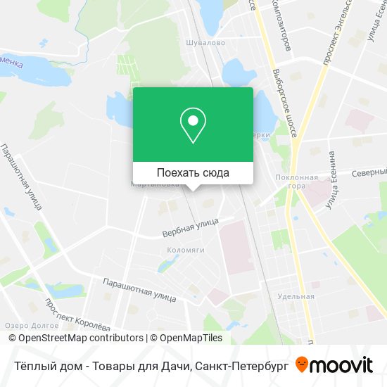 Карта Тёплый дом - Товары для Дачи