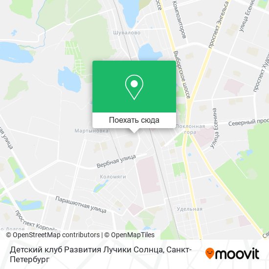 Карта Детский клуб Развития Лучики Солнца
