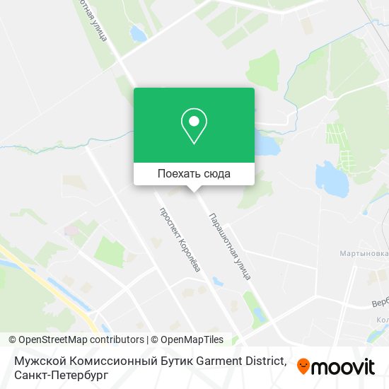 Карта Мужской Комиссионный Бутик Garment District