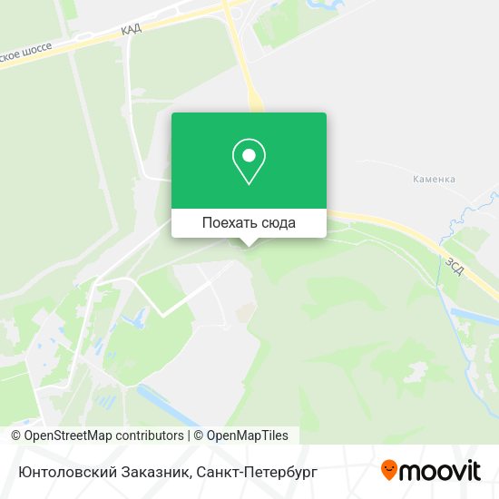 Карта Юнтоловский Заказник
