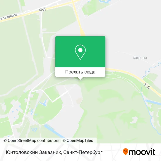 Карта Юнтоловский Заказник