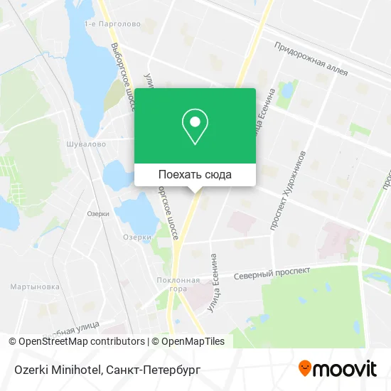 Карта Ozerki Minihotel