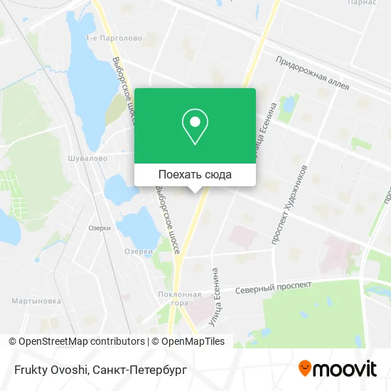 Карта Frukty Ovoshi