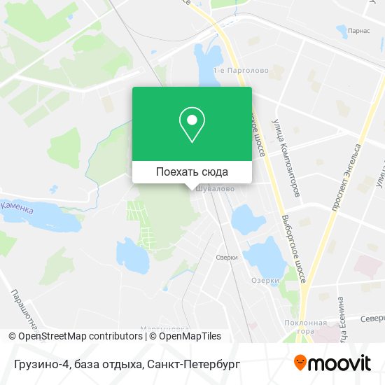 Карта Грузино-4, база отдыха