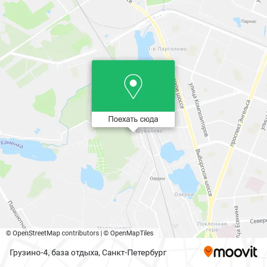 Карта Грузино-4, база отдыха