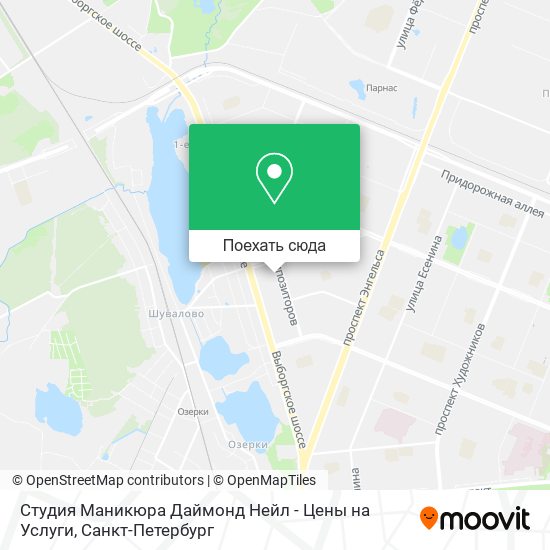 Карта Студия Маникюра Даймонд Нейл - Цены на Услуги