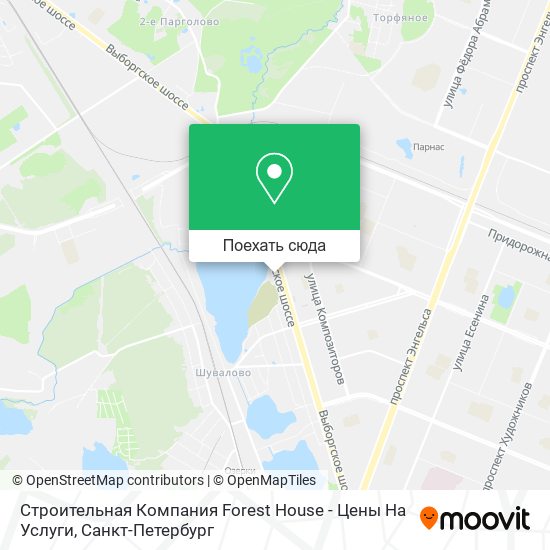 Карта Строительная Компания Forest House - Цены На Услуги