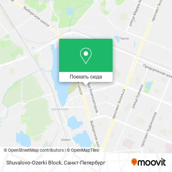 Карта Shuvalovo-Ozerki Block