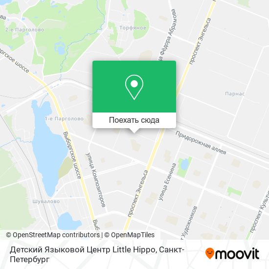 Карта Детский Языковой Центр Little Hippo