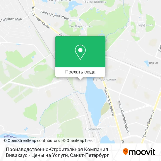 Карта Производственно-Строительная Компания Вивахаус - Цены на Услуги