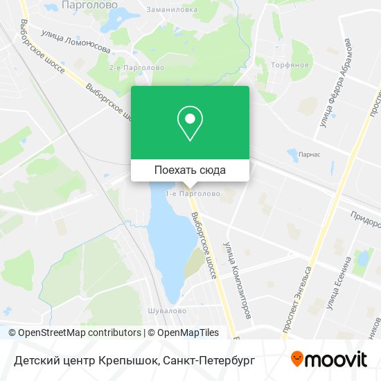 Карта Детский центр Крепышок