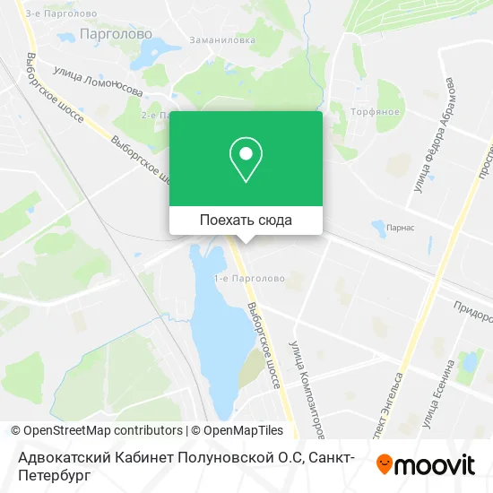 Карта Адвокатский Кабинет Полуновской О.С