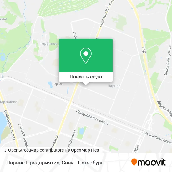 Карта Парнас Предприятие