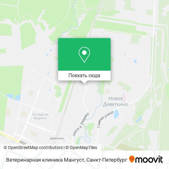 Карта Ветеринарная клиника Мангуст