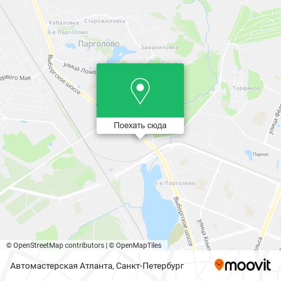 Карта Автомастерская Атланта