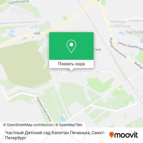 Карта Частный Детский сад Капитан Печенька