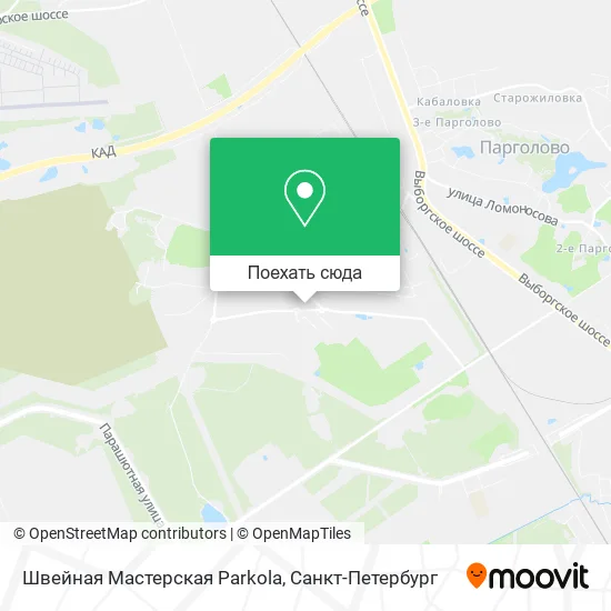 Карта Швейная Мастерская Parkola