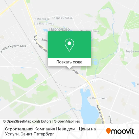 Карта Строительная Компания Нева дом - Цены на Услуги
