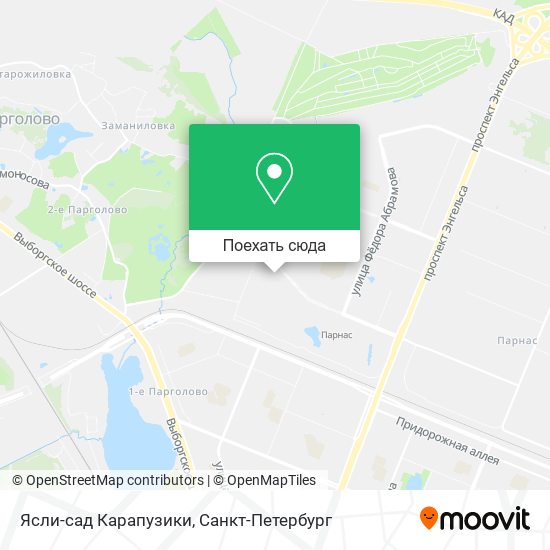 Карта Ясли-сад Карапузики