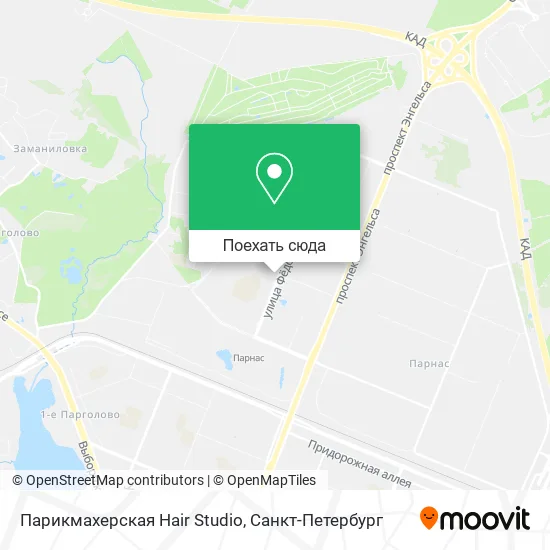 Карта Парикмахерская Hair Studio
