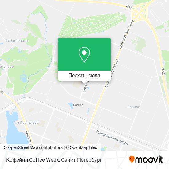 Карта Кофейня Coffee Week