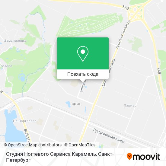 Карта Студия Ногтевого Сервиса Карамель