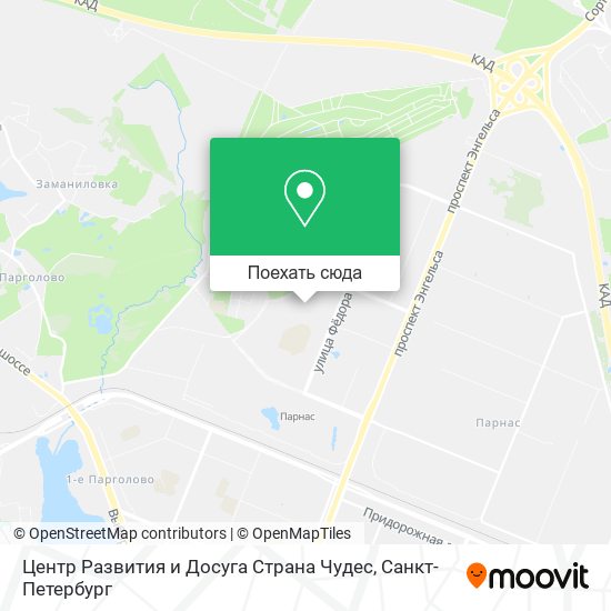 Карта Центр Развития и Досуга Страна Чудес