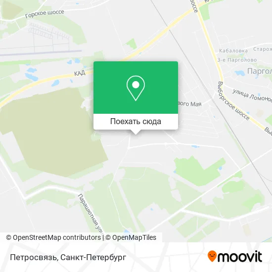 Карта Петросвязь