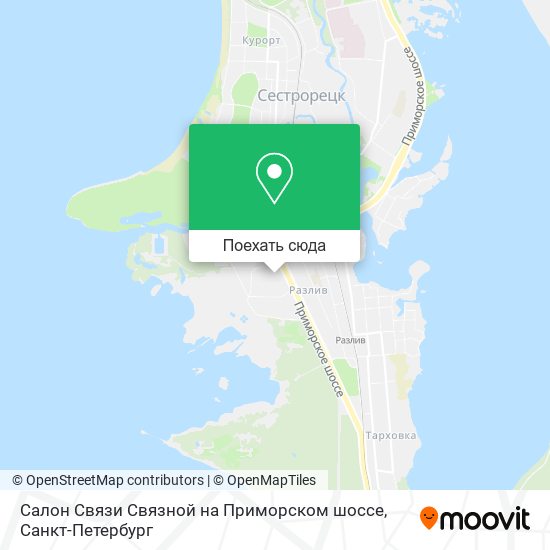 Карта Салон Связи Связной на Приморском шоссе