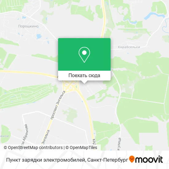 Карта Пункт зарядки электромобилей