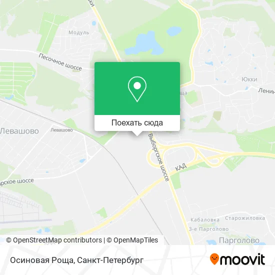 Карта Осиновая Роща