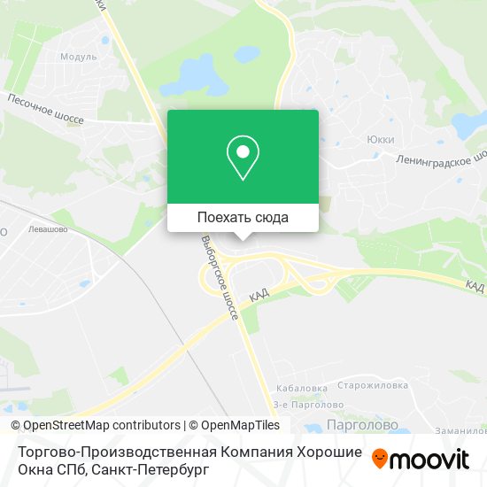 Карта Торгово-Производственная Компания Хорошие Окна СПб