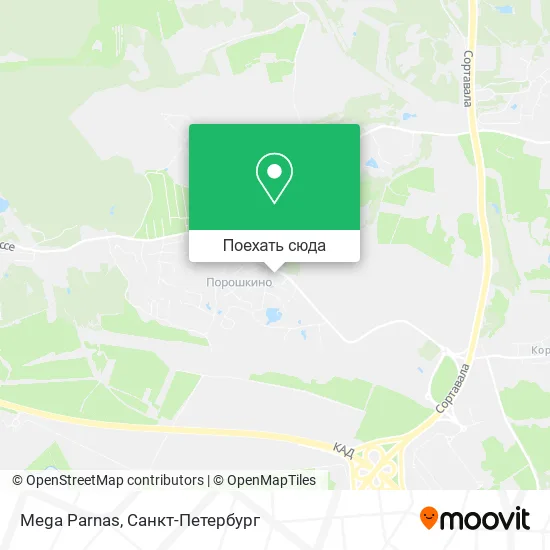 Карта Mega Parnas
