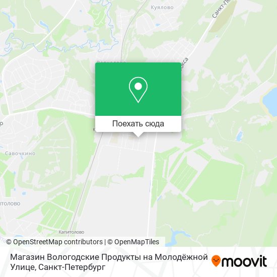 Карта Магазин Вологодские Продукты на Молодёжной Улице
