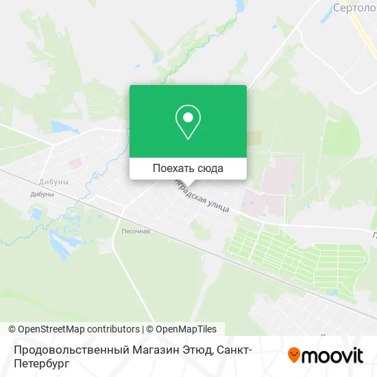 Карта Продовольственный Магазин Этюд