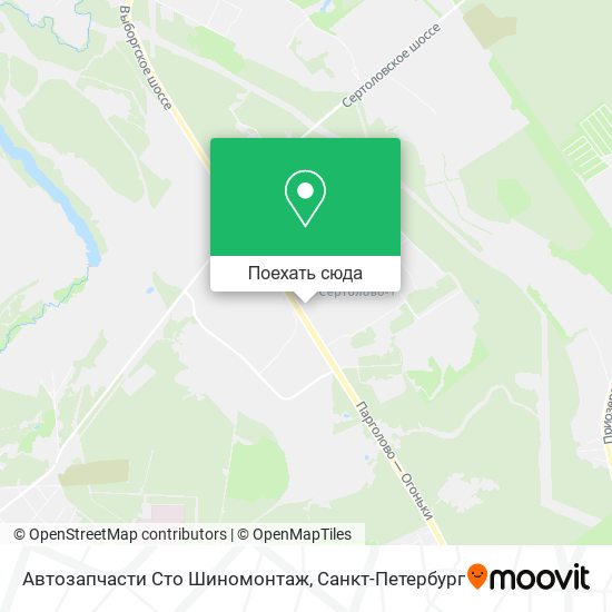 Карта Автозапчасти Сто Шиномонтаж